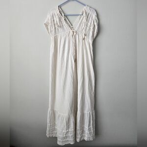 Free People In The Mood for This Midi Maxi Dress In Ivory